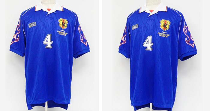 Japan National Team shirt used at 1998 FIFA World Cup France (worn by Ihara Masami)