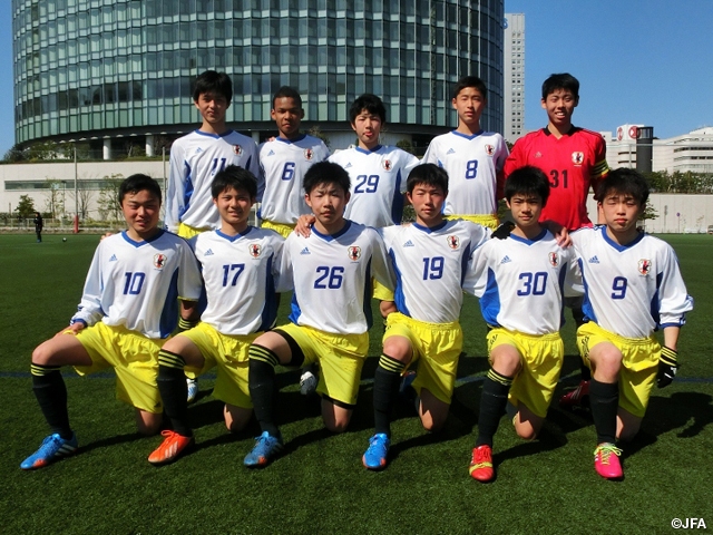 U-16日本代表候補　トレーニングキャンプ（3/21～24＠神奈川）　横浜F・マリノスユースとトレーニングマッチを行う