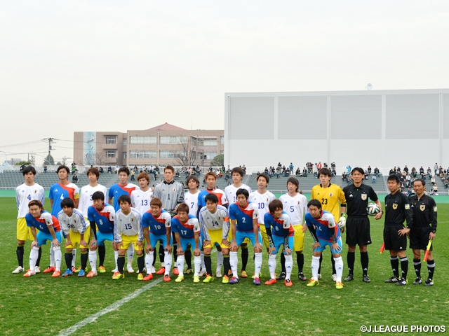 U-21日本代表候補　U-19日本代表とトレーニングマッチを行う