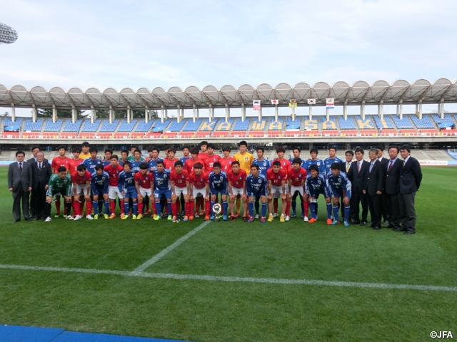 DENSO CUP SOCCER 第11回大学日韓（韓日）定期戦 全日本大学サッカー選抜チームが勝利を収める