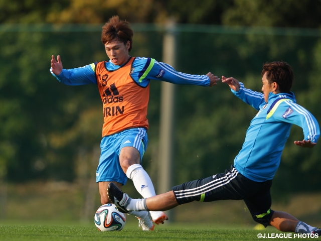 SAMURAI BLUE (Japan national team) entered its second day of their latest training camp