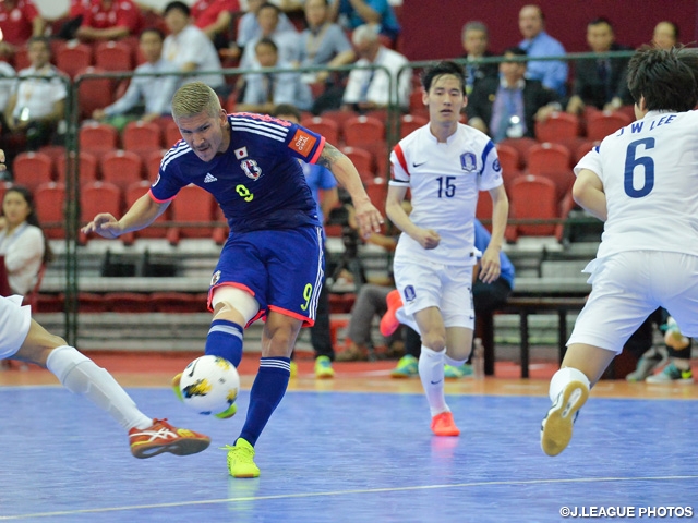 フットサル日本代表　AFCフットサル選手権　韓国代表に快勝で大会白星スタート