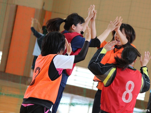 Participants enjoyed time in JFA Nadeshiko Hiroba at Biwako Seikei Sport College