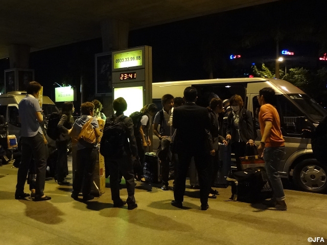 Nadeshiko Japan arriving In Vietnam for the AFC Women's Asia Cup