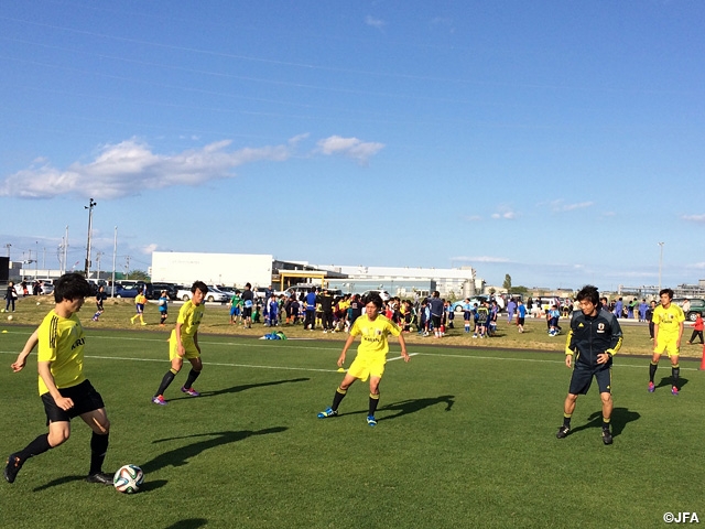 U-19 Provisional Japan National Team Started Training in Soma City, Fukushima