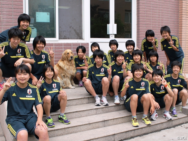 JFAエリートプログラム女子U-14中国遠征　気持ちと身体を整えて、明日からの決勝トーナメントに臨む
