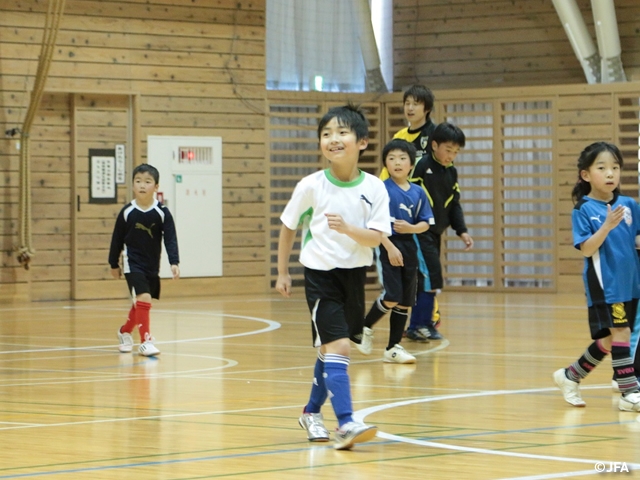 JFAファミリーフットサルフェスティバル　長野県の小谷村に、約80人が参加！