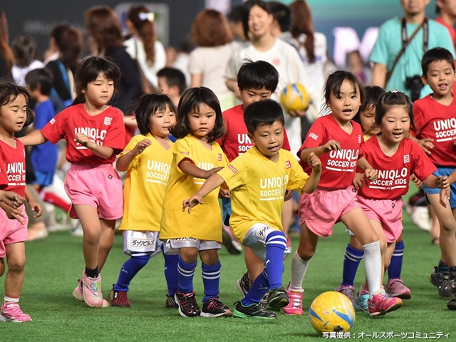 2,400人を越えるキッズが参加！ JFAユニクロサッカーキッズ in ヤフオクドームを開催