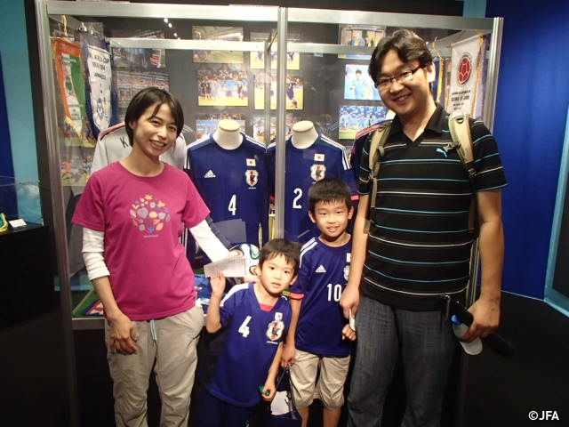 The Japan Football Museum received its the 480 thousandth visitor 