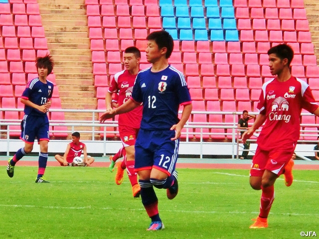 U-16日本代表　タイ遠征　U-16タイ代表に4-4と課題の残る試合に