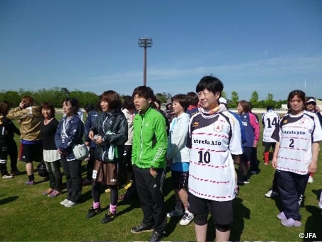 JFAレディースサッカーフェスティバル　茨城県のひたちなか市総合運動公園陸上競技場に、約160人が参加！