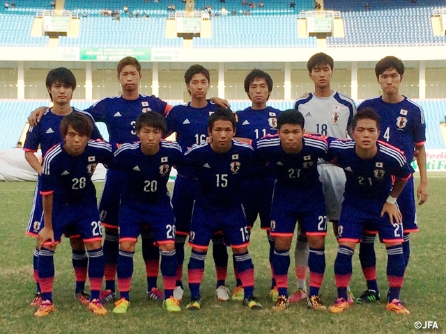 U-19 Japan National Team play against Australia national team at AFF NutiFood U19 Cup 2014