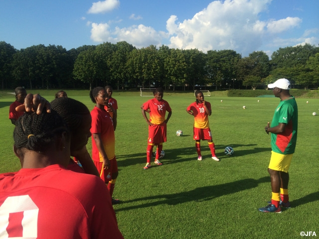 Nadeshiko Japan WORLD MATCH - Ghana Women's National Team arrive Japan and start training