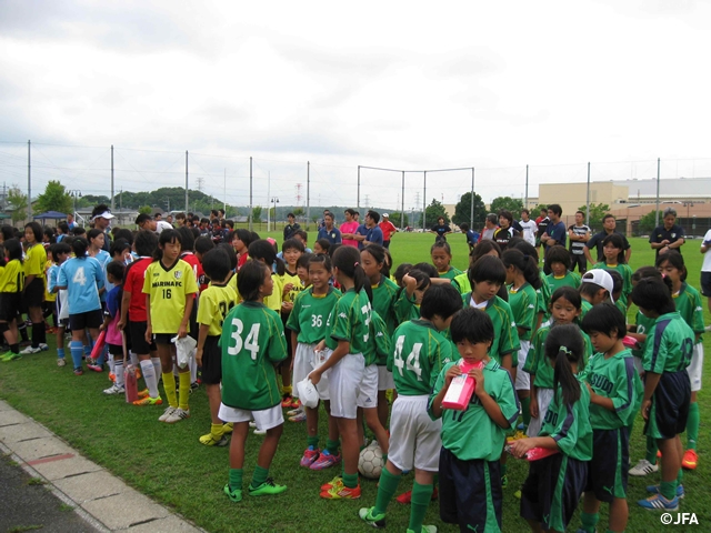 JFAガールズサッカーフェスティバル 千葉県の市原市ちはら台公園に、約270人が参加！