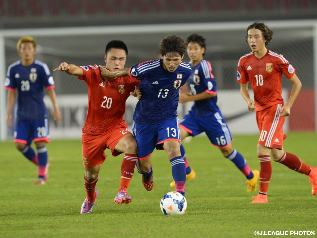 U-19日本代表　AFC U-19選手権ミャンマー2014　中国に敗れ、初戦を落とす