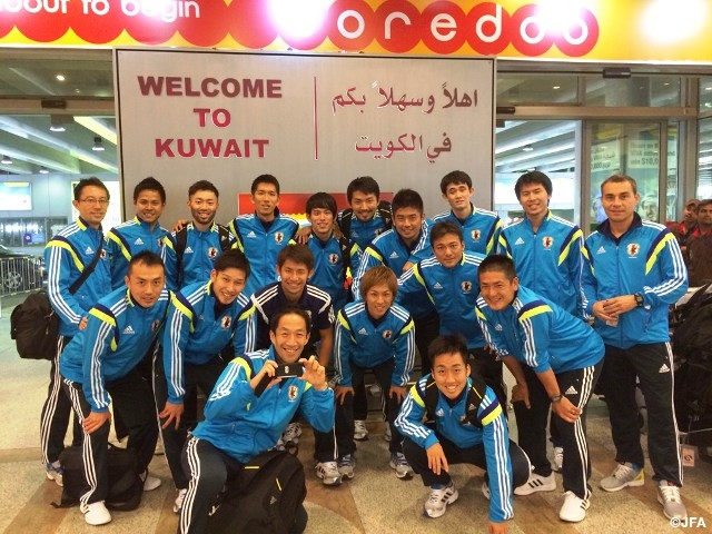 フットサル日本代表　フットサルコンチネンタルカップ2014開催地のクウェートに到着