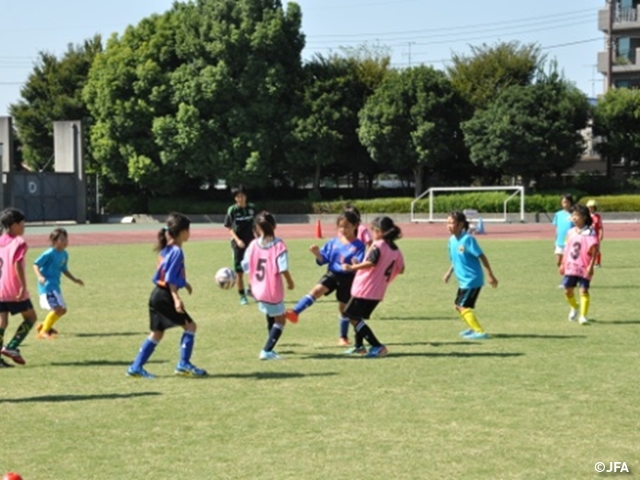 JFAガールズサッカーフェスティバル　神奈川県の大和市に、約300人が参加！