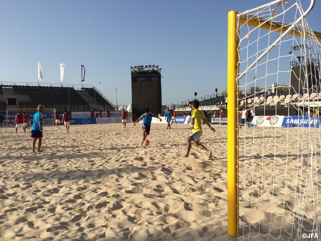 Japan Beach Soccer National Team - match against USA in the Intercontinental Cup Dubai 2014