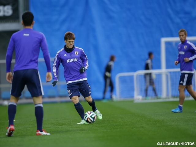 SAMURAI BLUE holds closed session before match against Australia