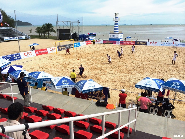 Beach Soccer Japan National Team defeats Vietnam reaching the final for gold medal