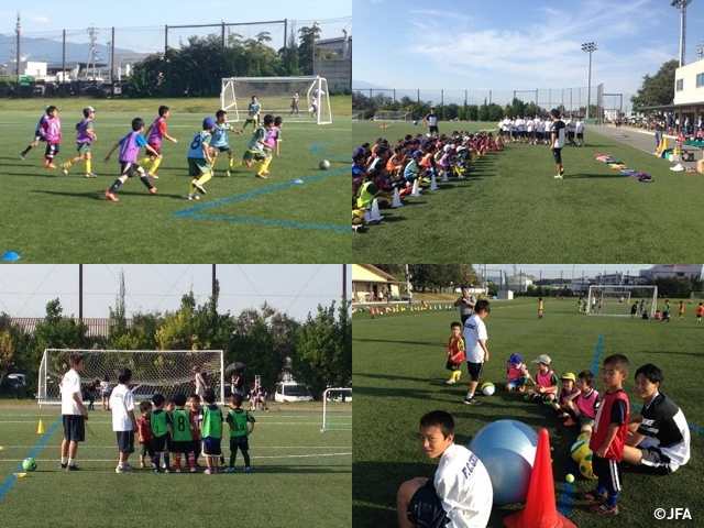 JFAキッズサッカーフェスティバル　長野県松本市の松本市フットボールセンターに、約280人が参加！