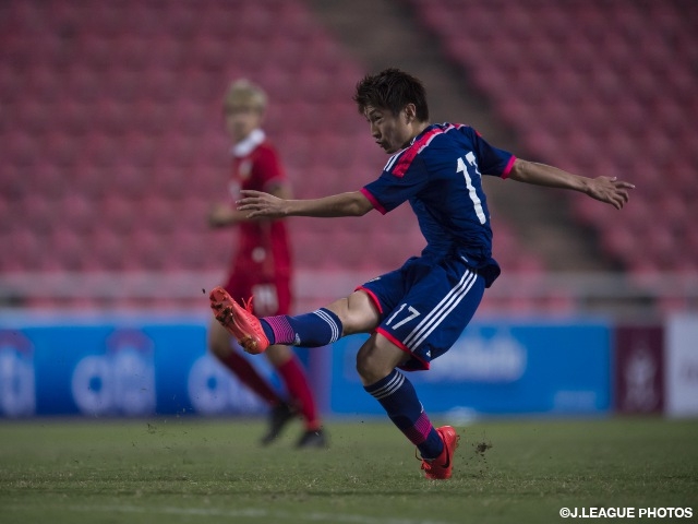 U-21日本代表 国際親善試合 U-21タイ代表に勝利を収める