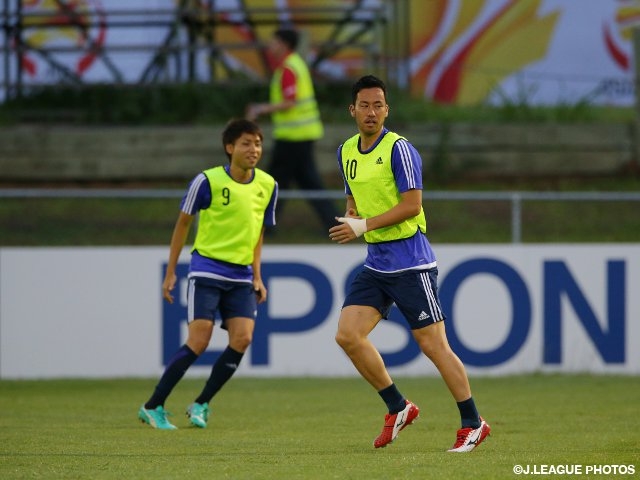 Japan hold closed-door practice for second match against Iraq