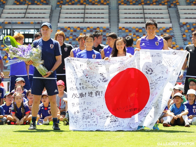 SAMURAI BLUE tune up, travel to next site for Jordan match