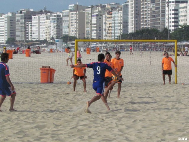 ビーチサッカー日本代表　ブラジルでの試合を4連勝で終える