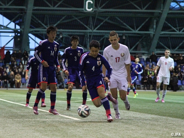 U-17 Japan 1st match against Belarus in playoff tournament league for second-placed-team - the 11th International Youth Tournament (U-17) in Minsk 2015