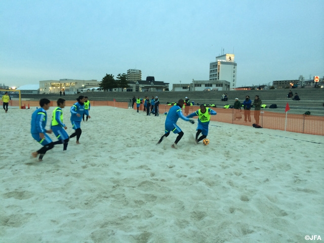 ビーチサッカー日本代表候補　兵庫トレーニングキャンプ(2/21)