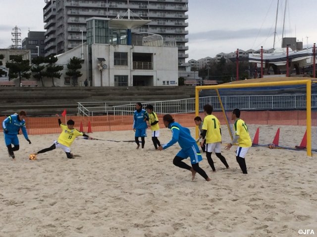 ビーチサッカー日本代表候補　兵庫トレーニングキャンプ(2/22)