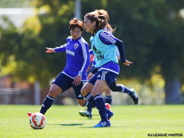 Nadeshiko Japan in final preparations for opening match of Algarve Cup