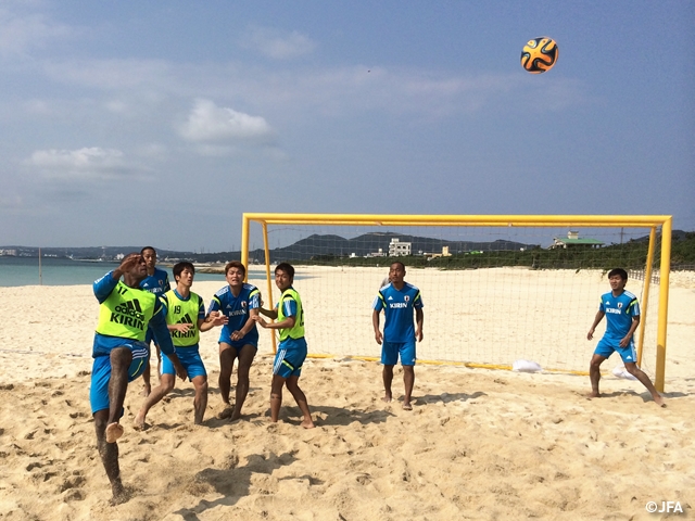 Japan Beach soccer shortlisted squad, training camp in Okinawa (3/8)