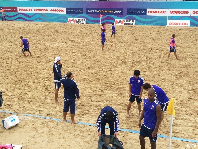 Japan Beach Soccer national team report (3/22) - AFC Beach Soccer Championship Qatar 2015