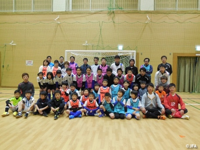 JFAファミリーフットサルフェスティバル　広島県東広島市の河内スポーツアリーナに、約120人が参加！