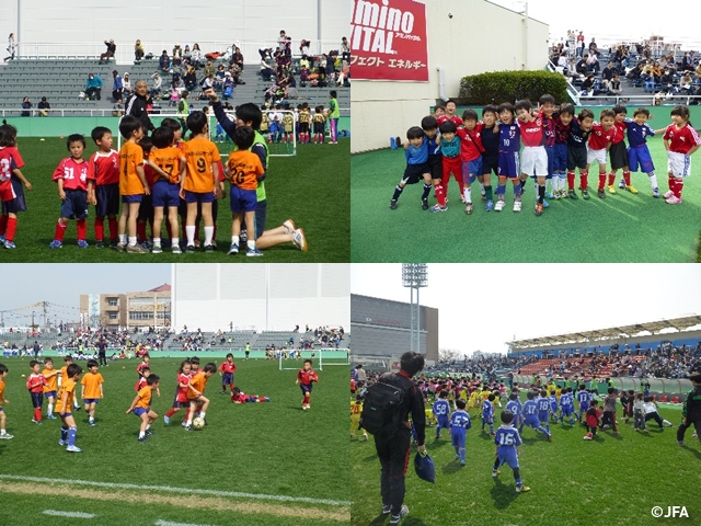 JFAキッズサッカーフェスティバル 東京都北区の味の素フィールド西が丘に、約2,680人が参加！