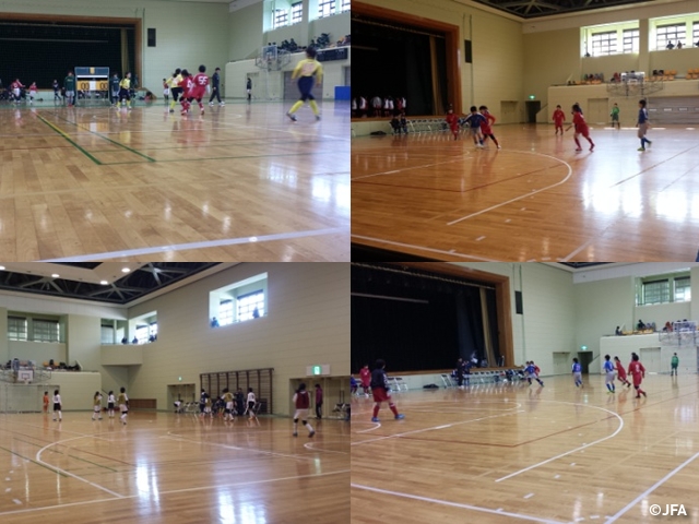 JFAレディース／ガールズサッカーフェスティバル　新潟県長岡市の栃尾体育館に、約280人が参加！