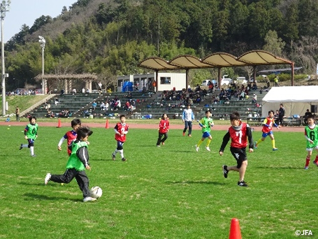 JFAフットボールデー　福岡県宗像市のグローバルアリーナに、約550人が参加！