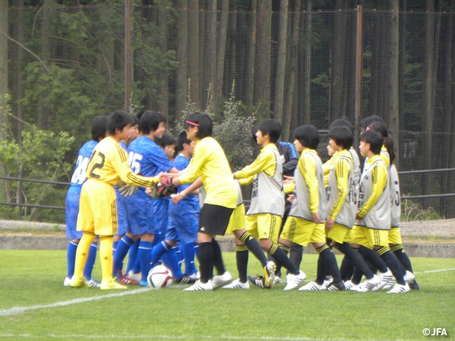 U-16日本女子代表候補 国内トレーニングキャンプ 第1戦トレーニングマッチ試合結果
