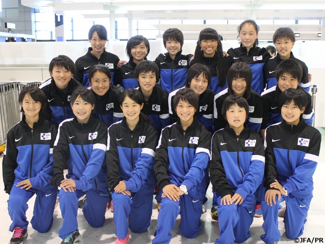 High-spirited U-14 Women of JFA Elite Programme arrive in China