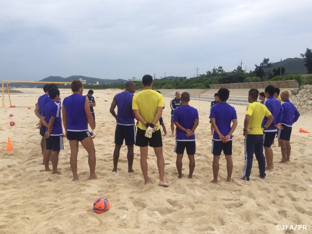 Japan Beach Soccer National squad’s training camp in Okinawa (5/21) 