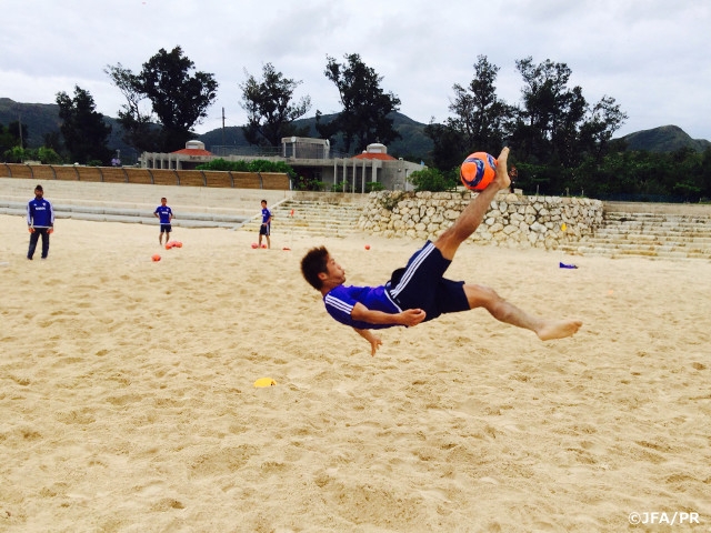 Okinawa training camp for Japan National Beach Soccer’s shortlisted squad (23 May) 
