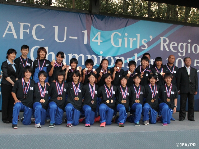 U-14 Japan women’s selection win sweeping victory against Korea with 4 goals in the 3rd-place playoff