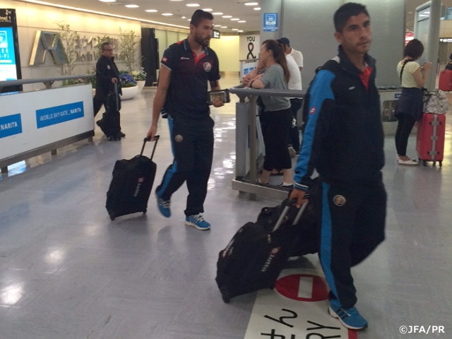 U-22 Costa Rica National Team arrive in Japan for International Friendly Match