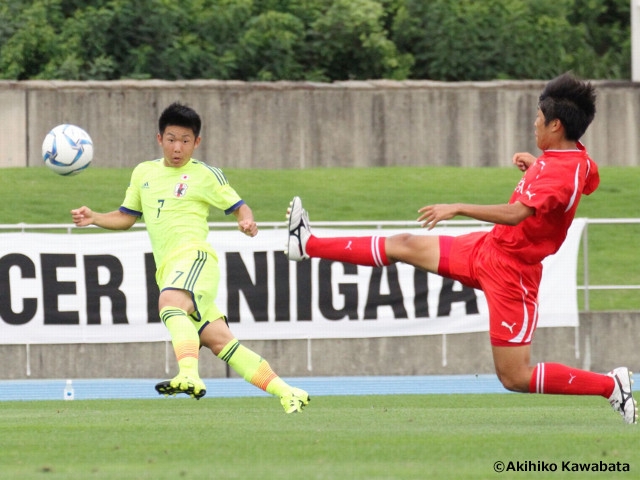 U-17日本代表　国際ユースサッカーin新潟2015　第２戦U-17新潟選抜に勝利