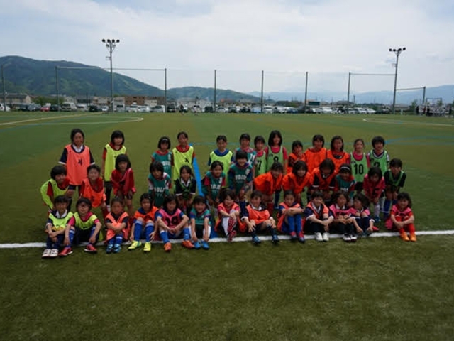 JFAレディース／ガールズサッカーフェスティバル 長野県松本市の松本市かりがねサッカー場に、104人が参加！