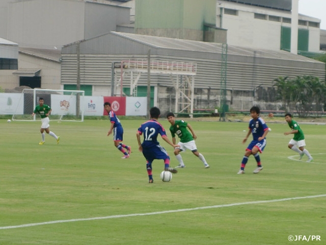 U-15日本代表　タイ遠征 地元クラブチームを相手に4-2で勝利