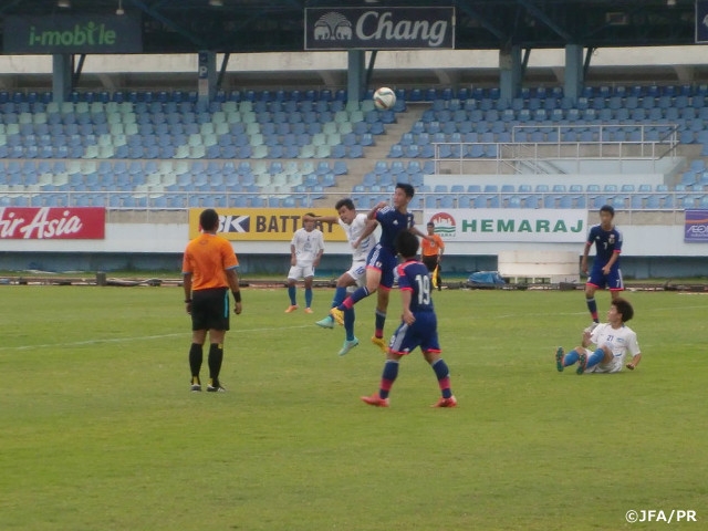 U-15 Japan National Team win 3 consecutive games, friendly against U-18 Chonburi FC on Thailand trip