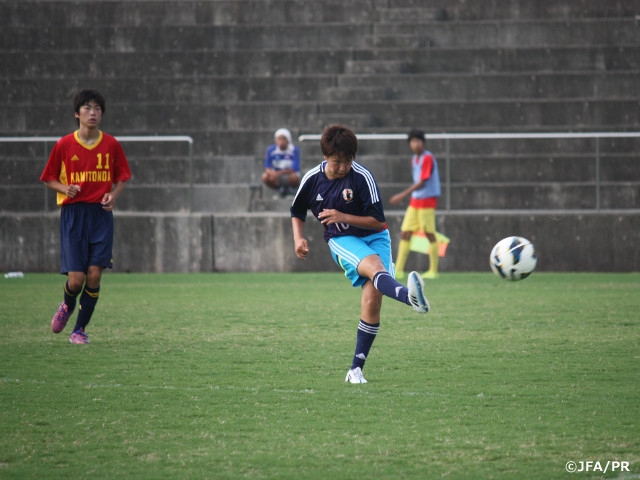 U-19 Japan Women's National Team 1st training match ahead of AFC U-19 Women's Championship